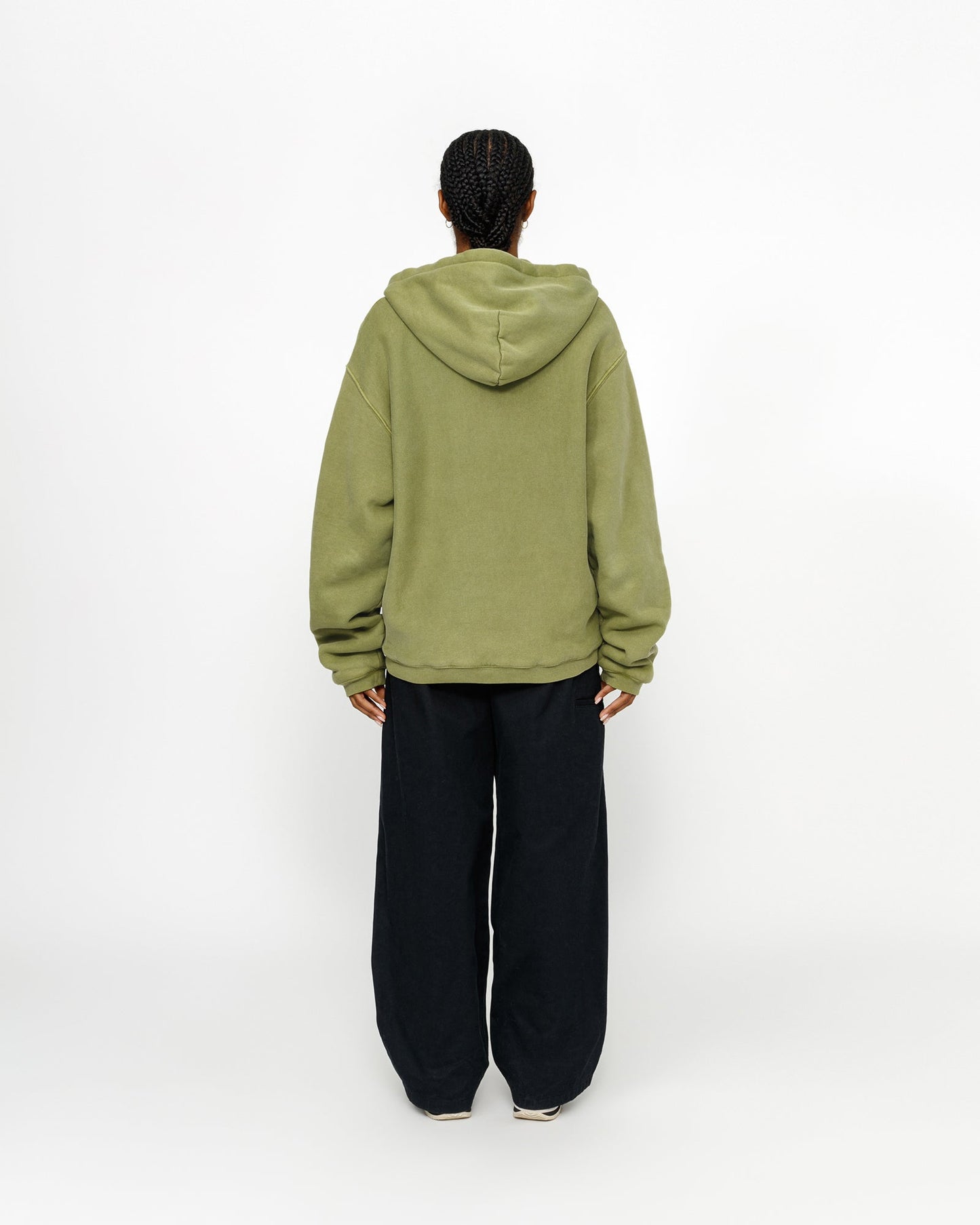 Kapuzenpullover mit Reißverschluss und Waffelfutter 