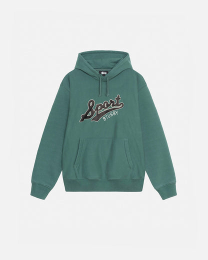 SATIN PATCH HOODIE