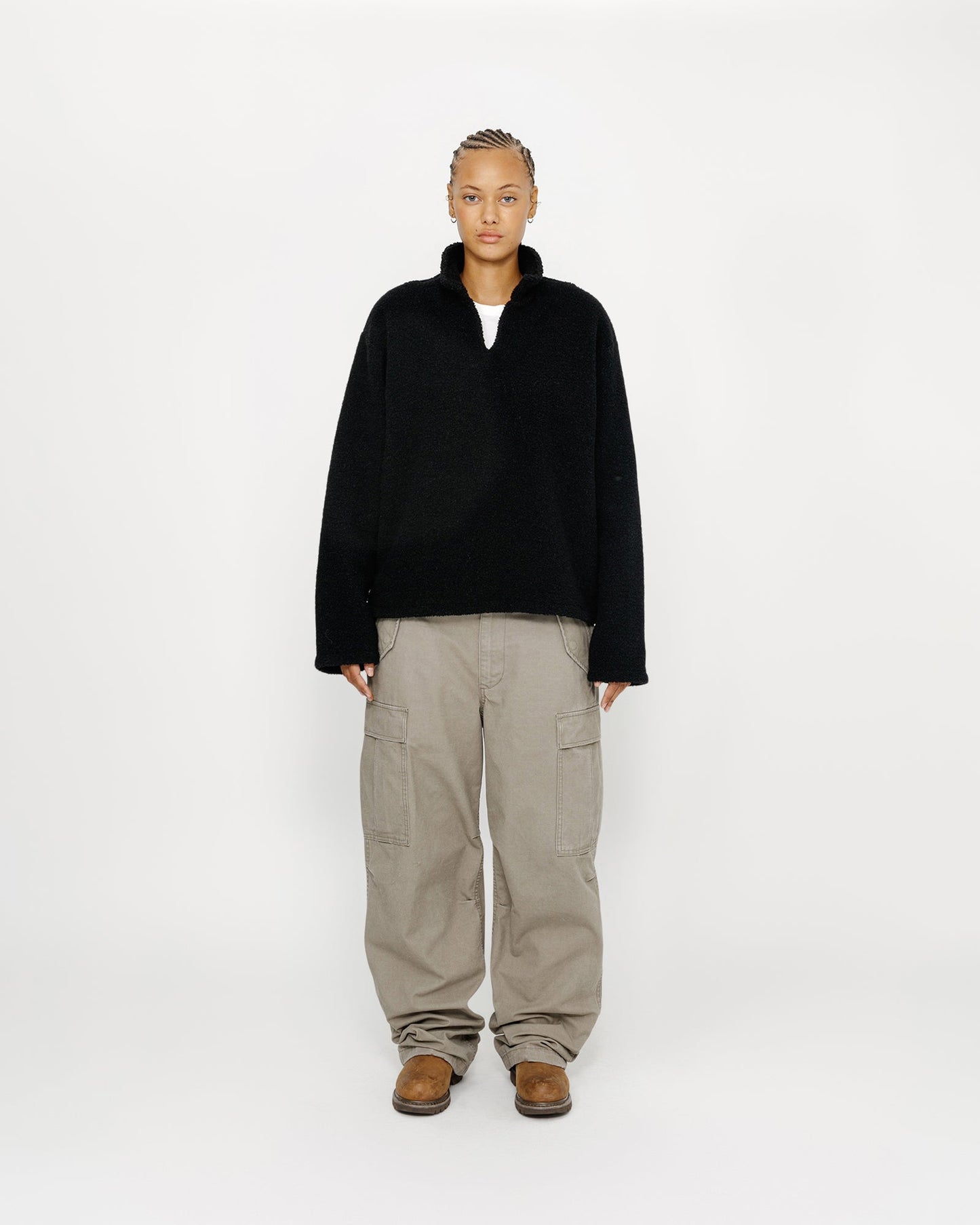 PULL SHERPA EN MÉLANGE DE LAINE 