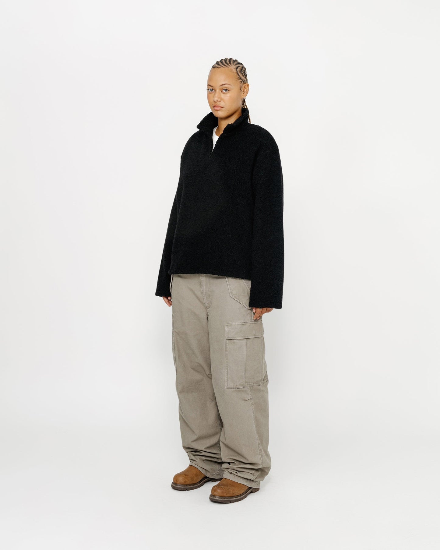 PULL SHERPA EN MÉLANGE DE LAINE 