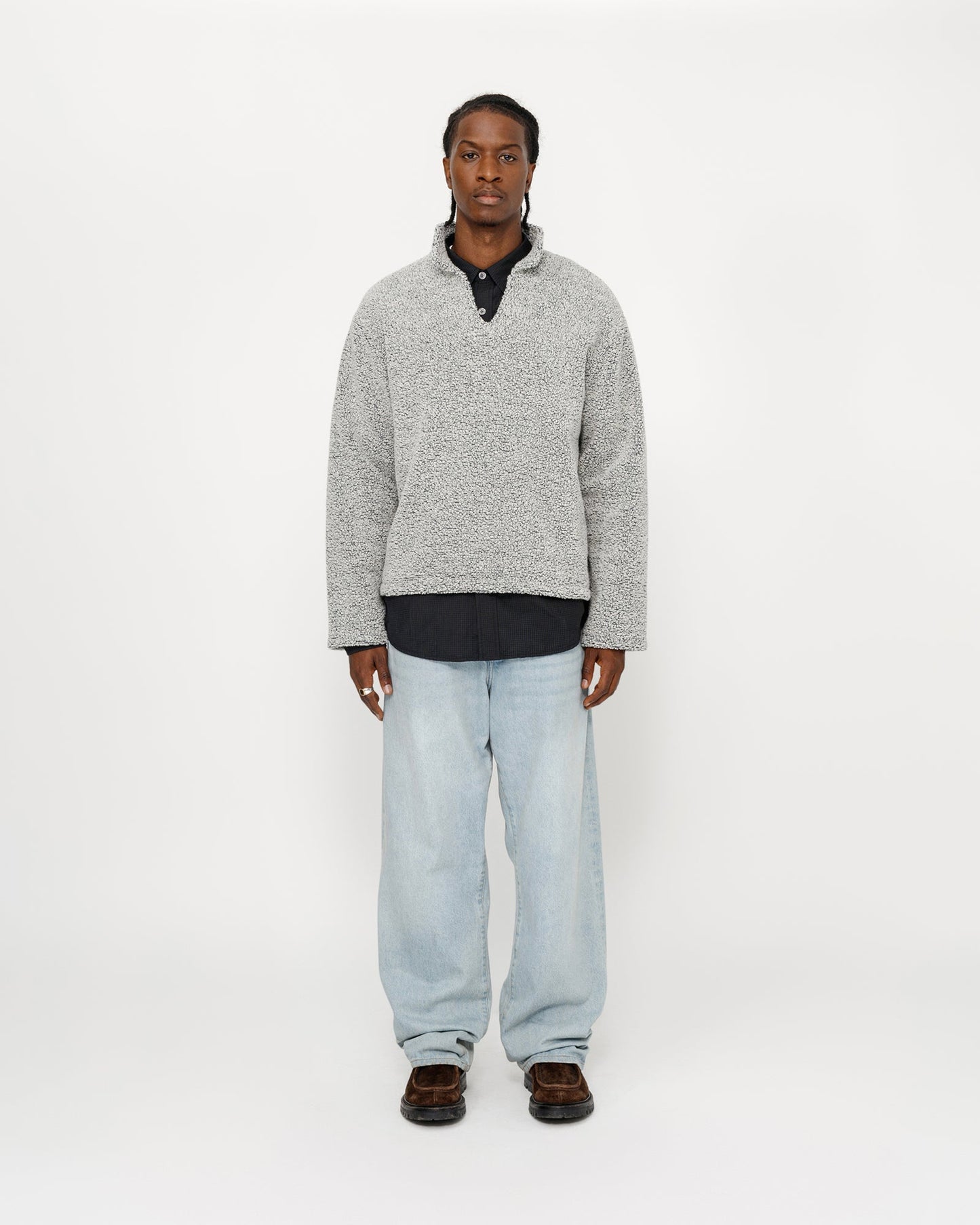 PULL SHERPA EN MÉLANGE DE LAINE 