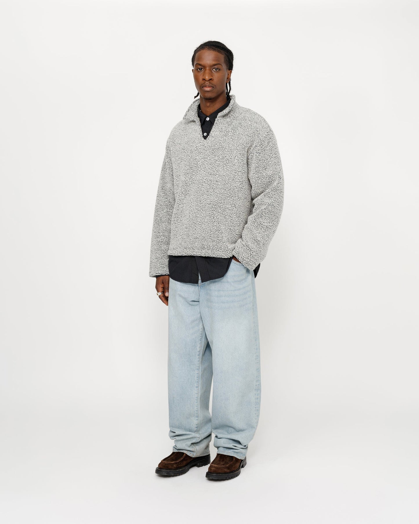 PULL SHERPA EN MÉLANGE DE LAINE 