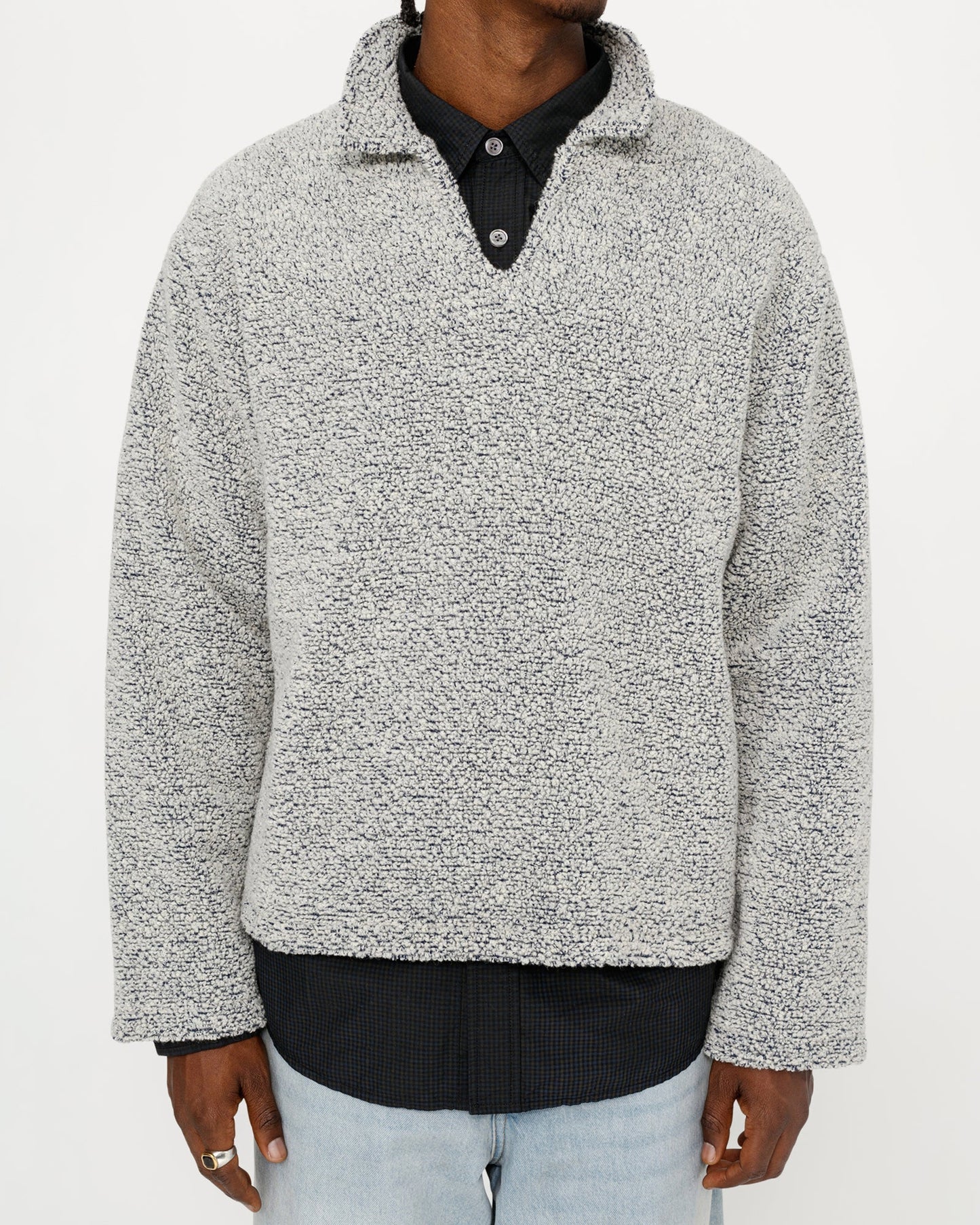 PULL SHERPA EN MÉLANGE DE LAINE 