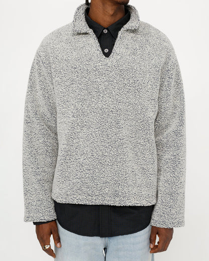 PULL SHERPA EN MÉLANGE DE LAINE 