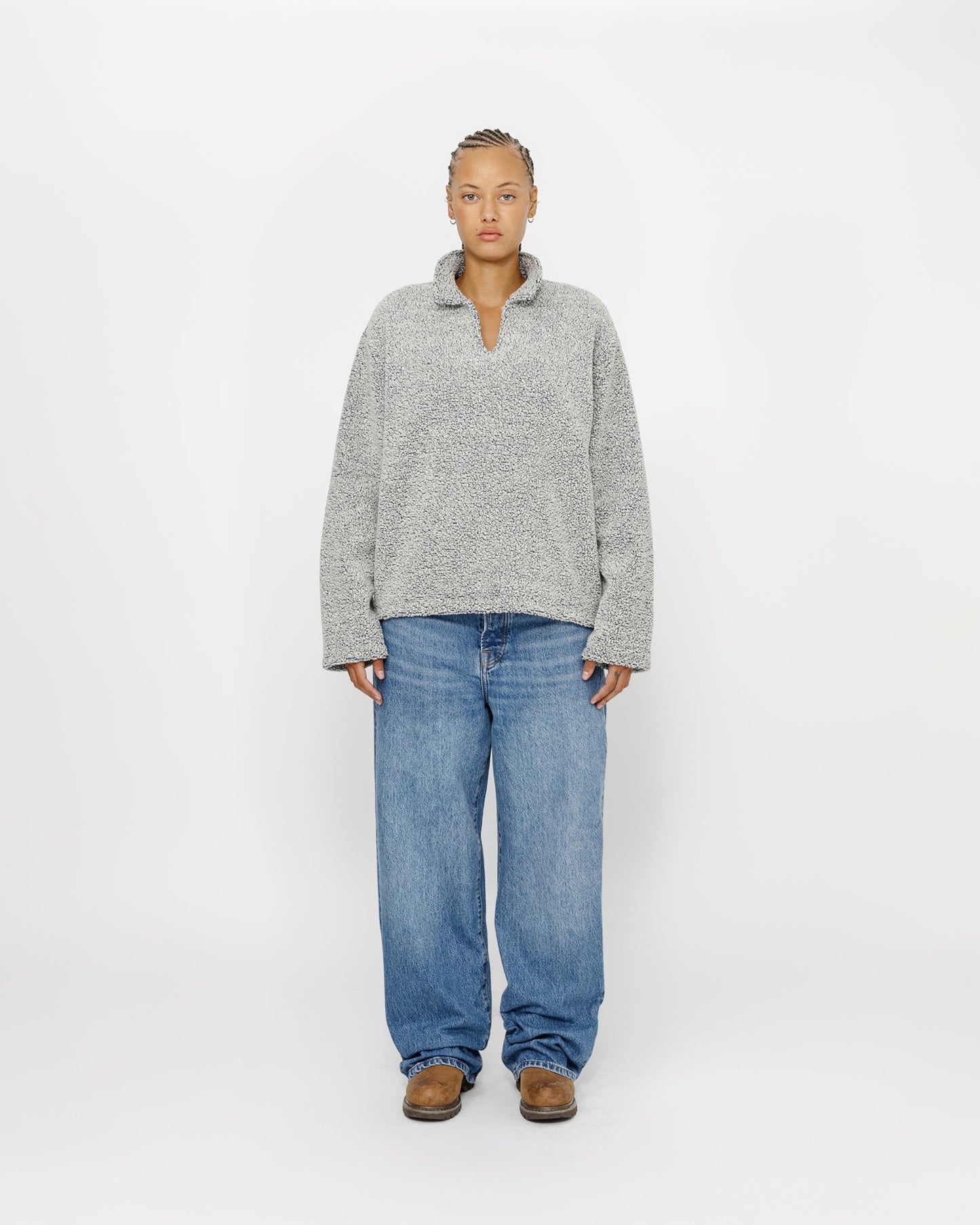 PULL SHERPA EN MÉLANGE DE LAINE 