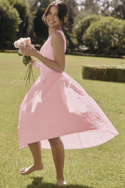 Stilvolles Swing-Kleid mit Blumenmuster und V-Ausschnitt🌺Kaufen Sie 2, kostenloser Versand