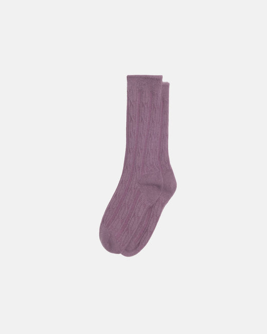 CHAUSSETTES ROBE EN MAILLE TORSADES 