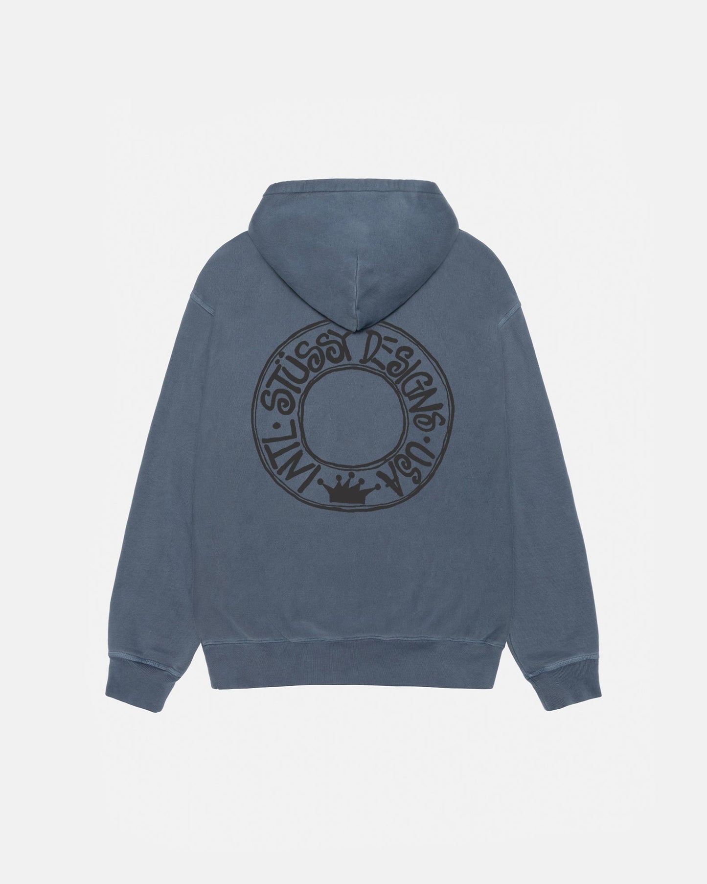 Sweat à capuche zippé Buana teint en pigments 