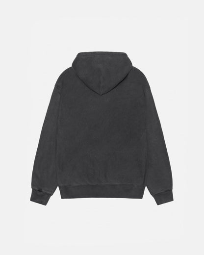 RASTA LION ZIP HOODIE PIGMENT DYED