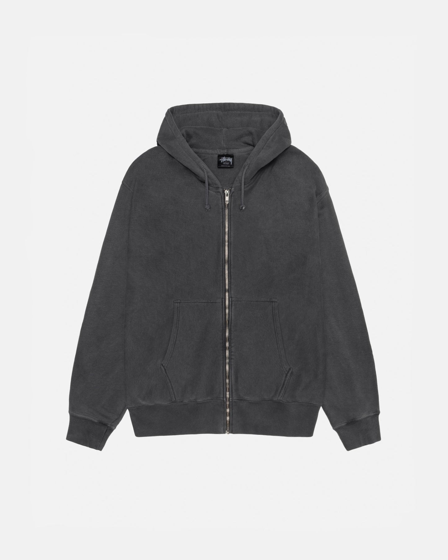 Sweat à capuche zippé Buana teint en pigments 