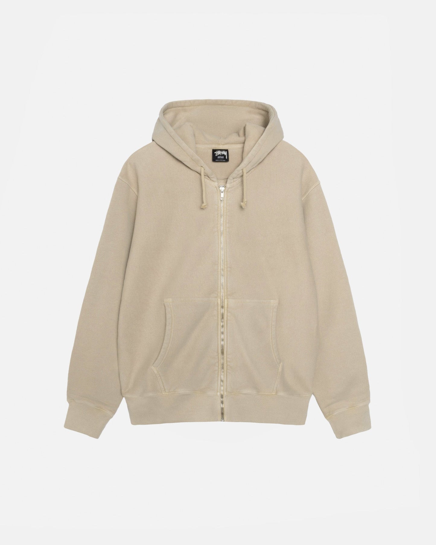 Sweat à capuche zippé Buana teint en pigments 