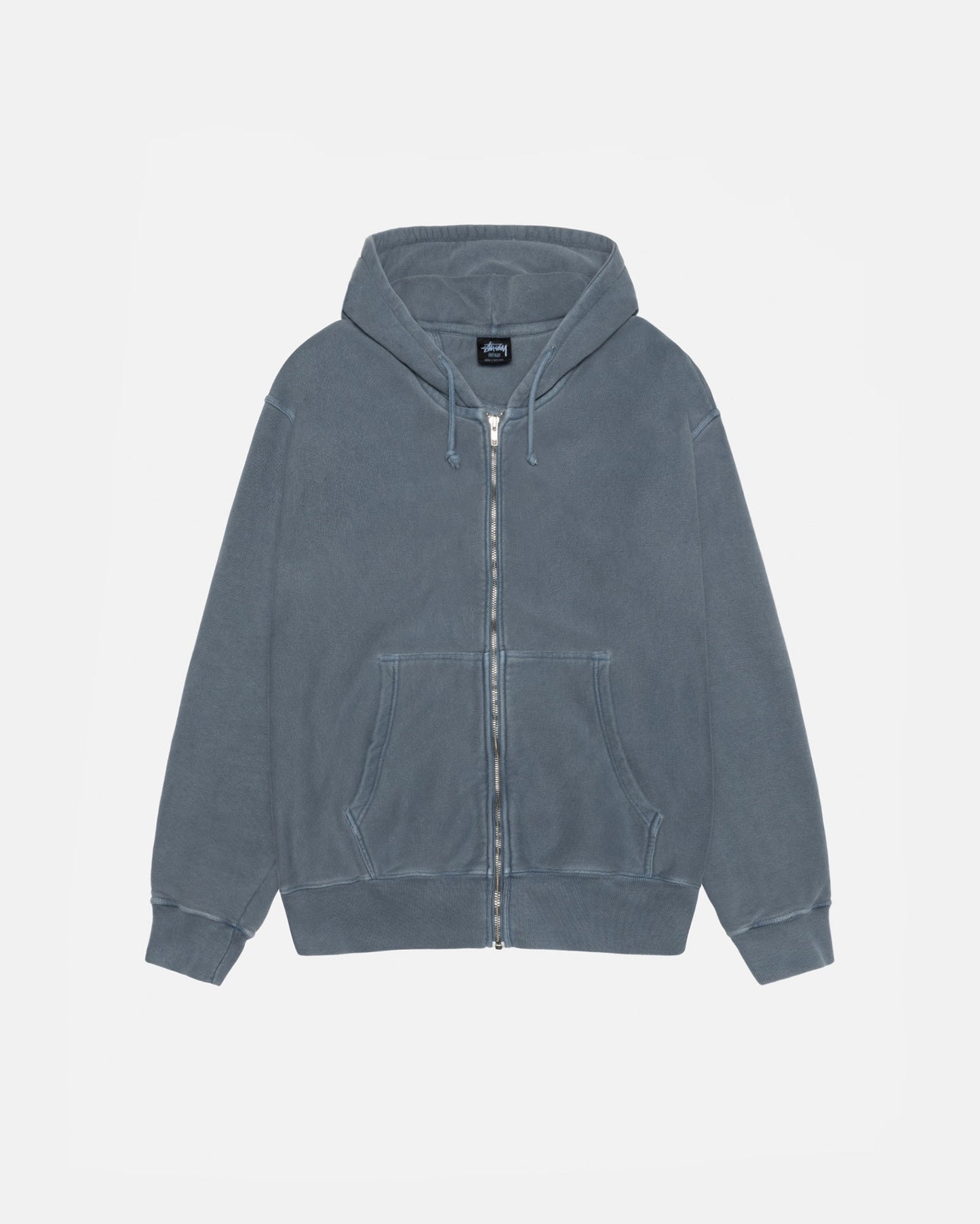 Sweat à capuche zippé Buana teint en pigments 