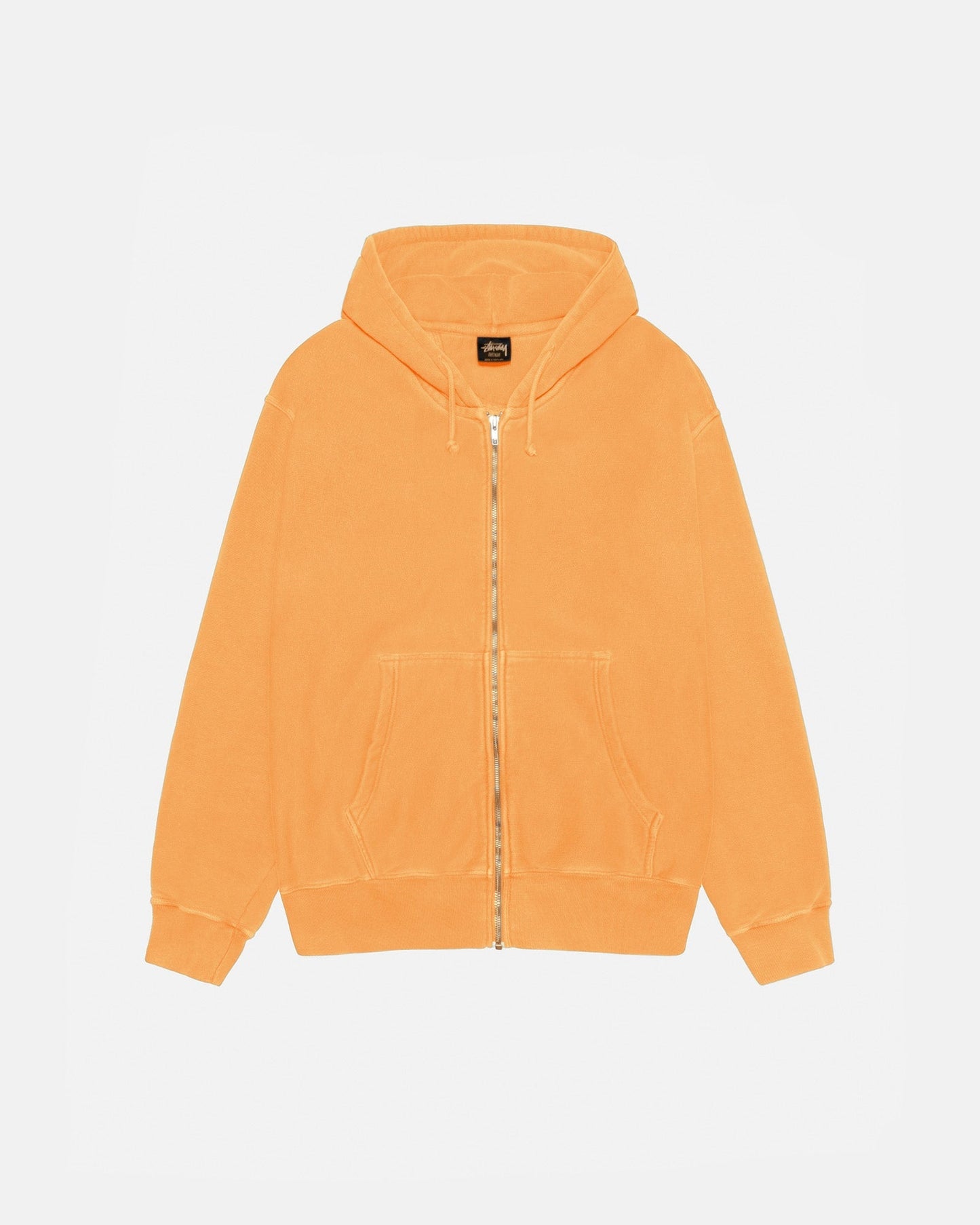 Sweat à capuche zippé Buana teint en pigments 
