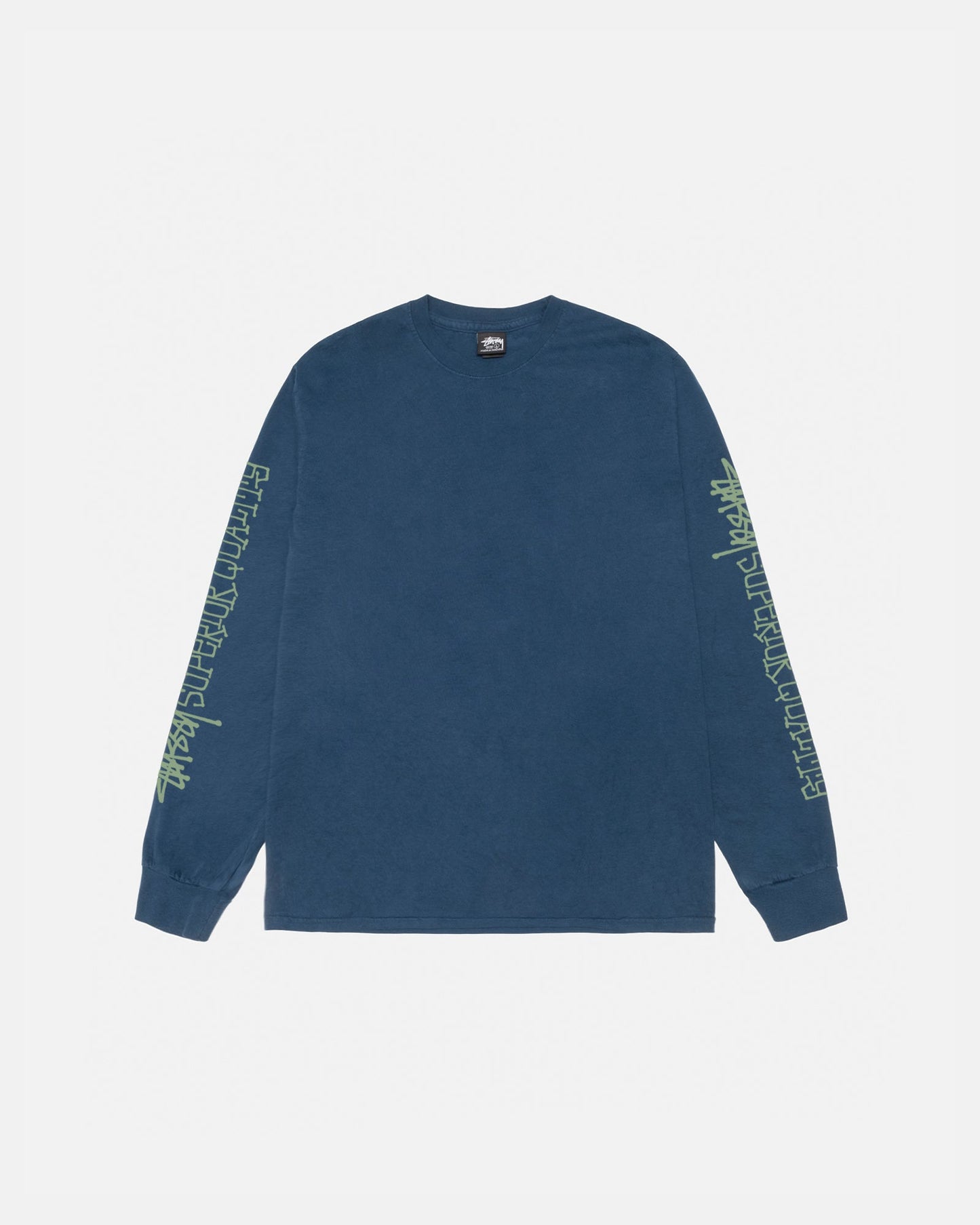 Hochwertiges, pigmentgefärbtes Langarm-T-Shirt 