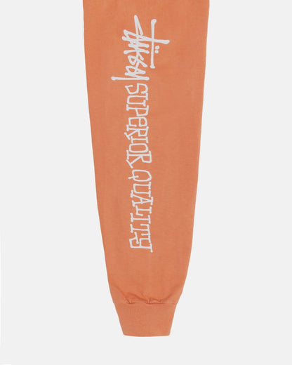 Hochwertiges, pigmentgefärbtes Langarm-T-Shirt 