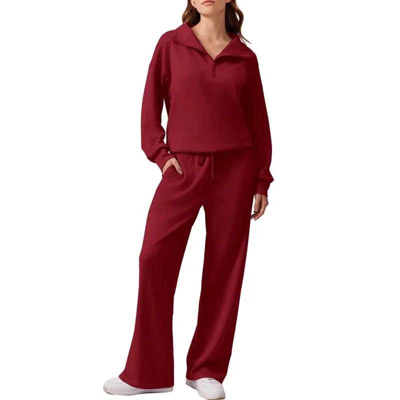 Ensemble deux pièces sweat-shirt oversize et pantalon large pour femme (2 pièces achetées, livraison gratuite) 