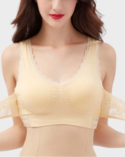 Soutien-gorge push-up en dentelle respirant et confortable