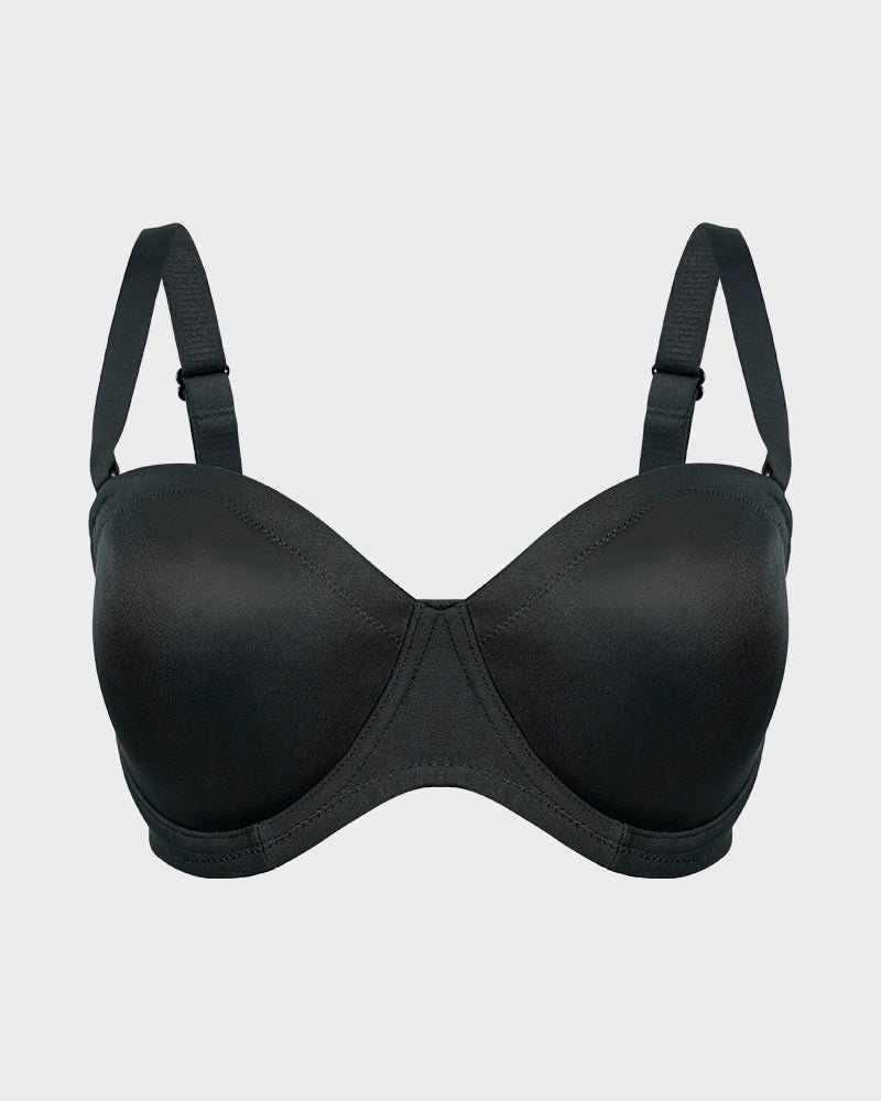 Soutien-gorge push-up confort non doublé avec bretelles amovibles 