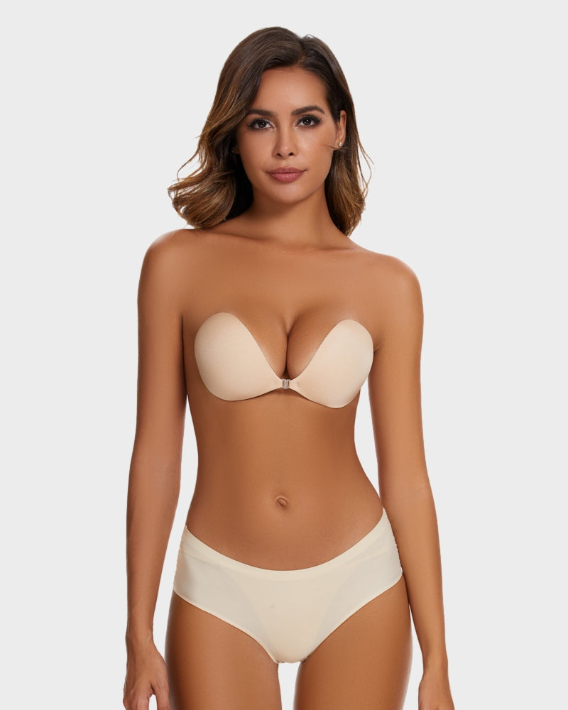 Front Closure Adhesive Invisible Push-Up Bra
