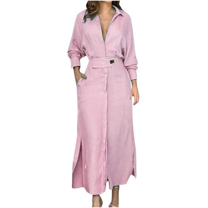 Solid color maxi dress