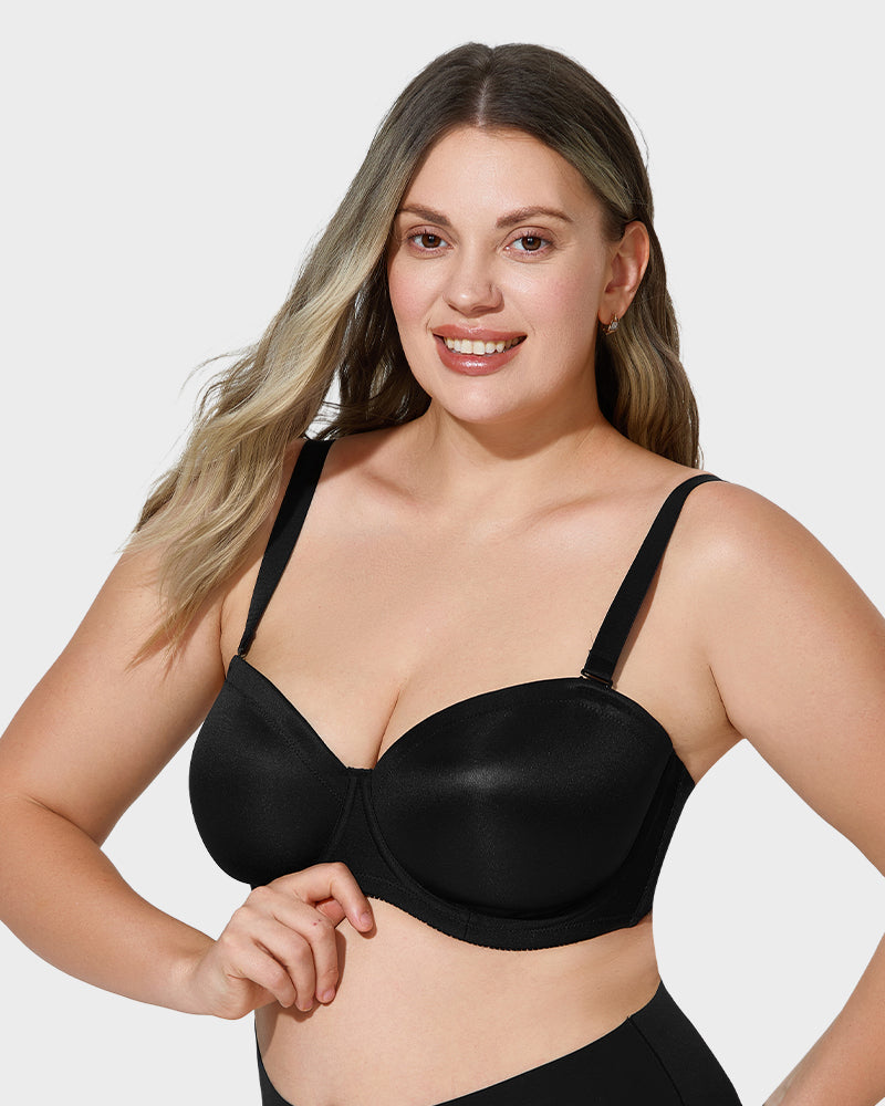 Soutien-gorge push-up confort non doublé avec bretelles amovibles 