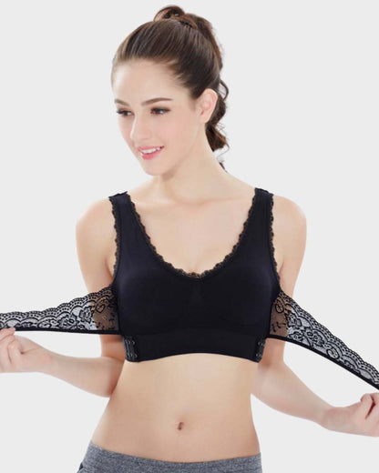 Soutien-gorge push-up en dentelle respirant et confortable