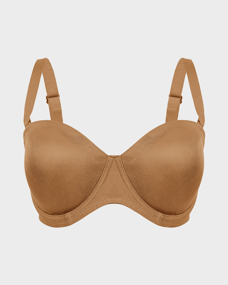 Soutien-gorge push-up confort non doublé avec bretelles amovibles 