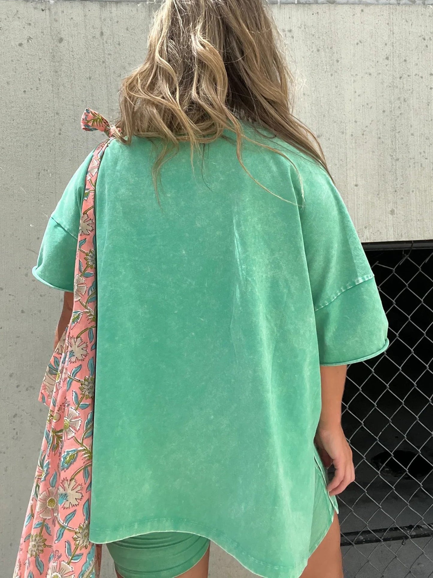 Ensemble d'été délavé pour femme