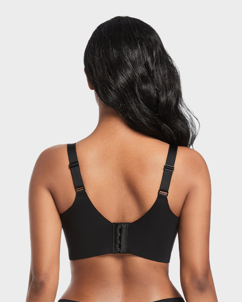 Soutien-gorge push-up plongeant lissant le dos 