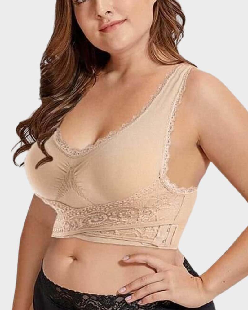 Soutien-gorge push-up en dentelle respirant et confortable