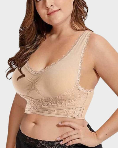 Soutien-gorge push-up en dentelle respirant et confortable