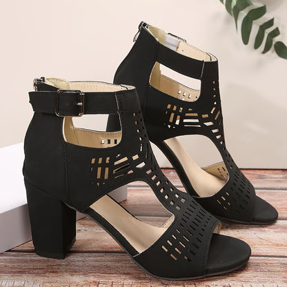 🔥 Promotion du dernier jour - 50 % de réduction - Sandales orthopédiques rétro à talons hauts pour femmes 