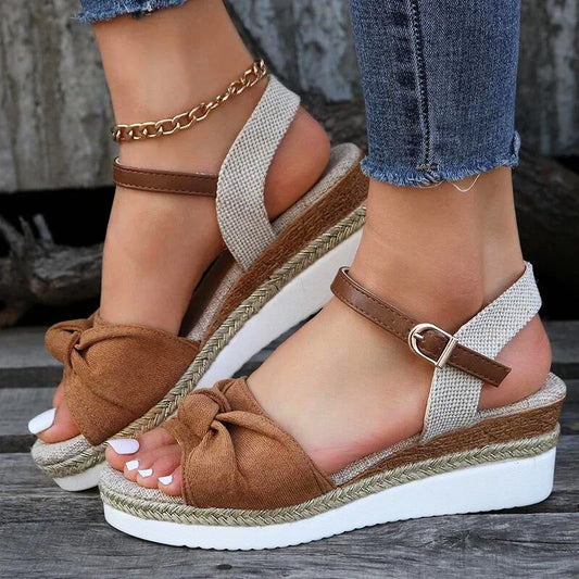 SANDALE COMPENSÉE BOHO BLISS