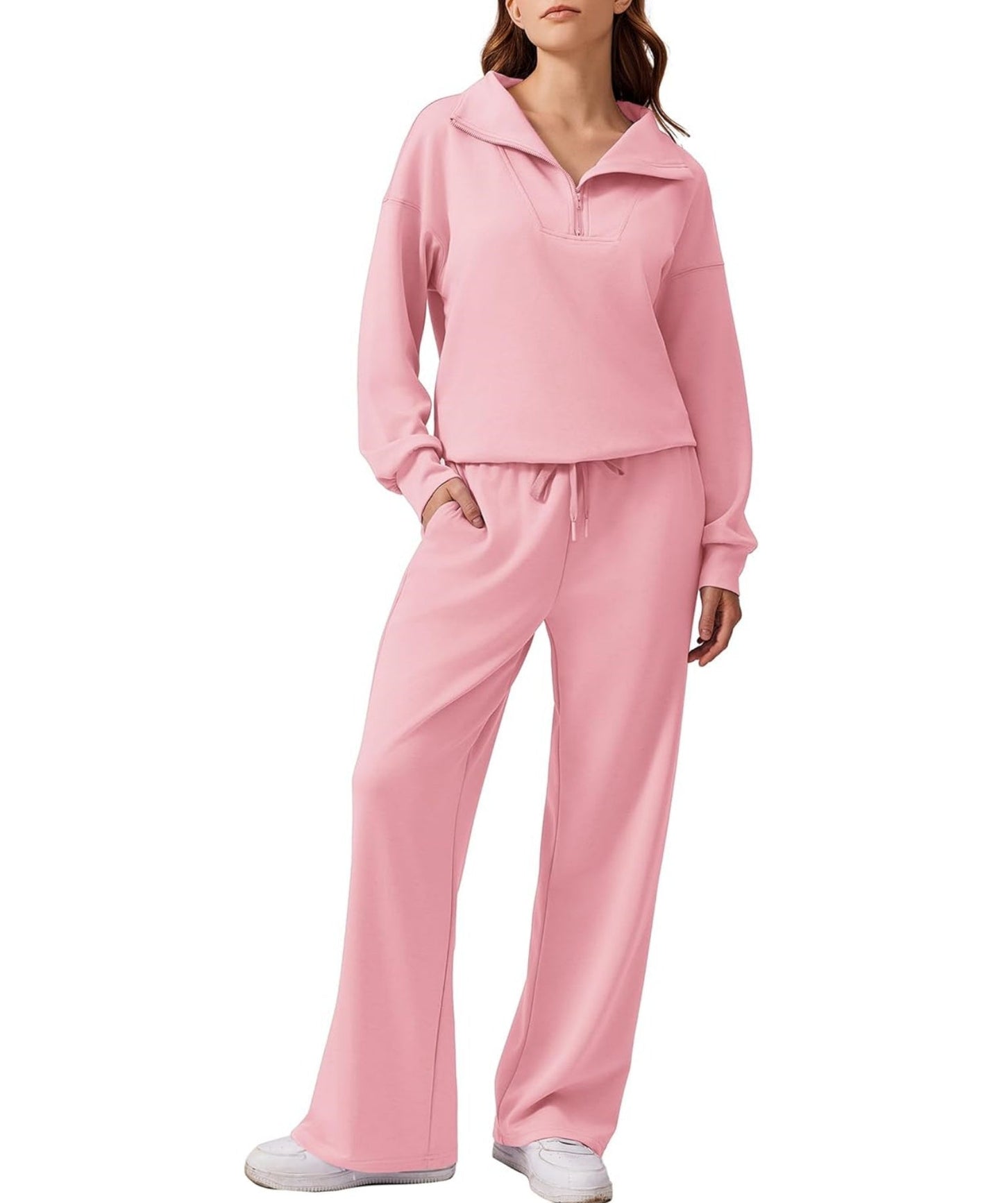 Ensemble deux pièces sweat-shirt oversize et pantalon large pour femme (2 pièces achetées, livraison gratuite) 