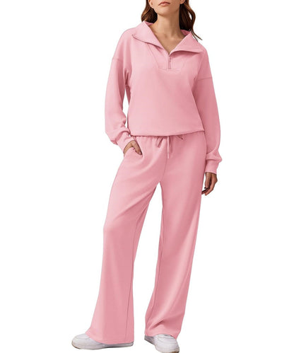 Ensemble deux pièces sweat-shirt oversize et pantalon large pour femme (2 pièces achetées, livraison gratuite) 