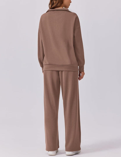Ensemble deux pièces sweat-shirt oversize et pantalon large pour femme (2 pièces achetées, livraison gratuite) 