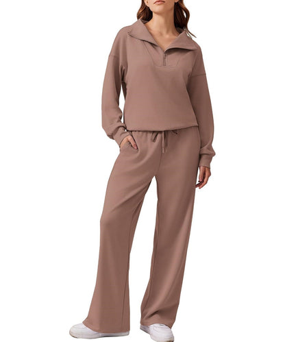 Ensemble deux pièces sweat-shirt oversize et pantalon large pour femme (2 pièces achetées, livraison gratuite) 