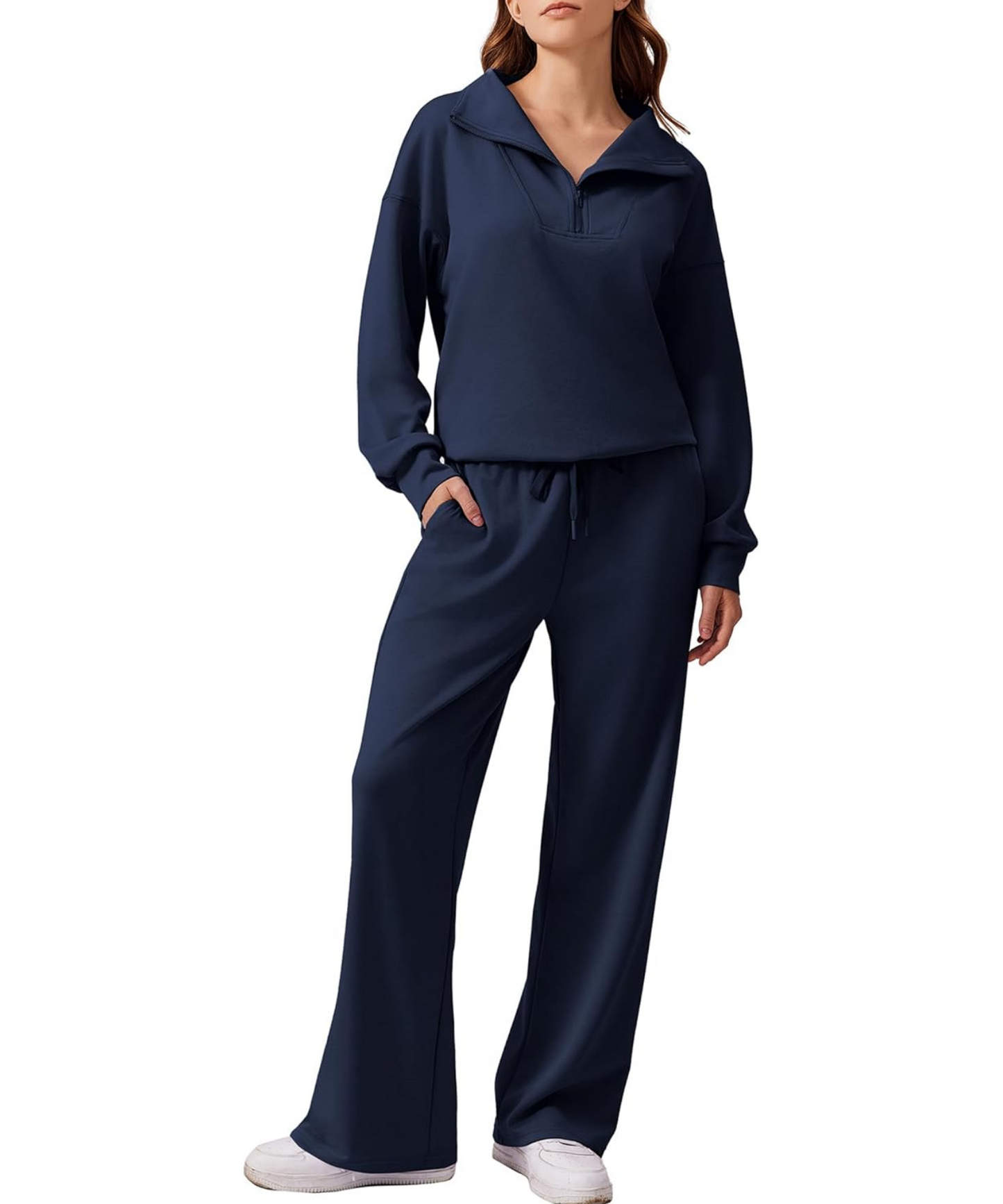 Ensemble deux pièces sweat-shirt oversize et pantalon large pour femme (2 pièces achetées, livraison gratuite) 