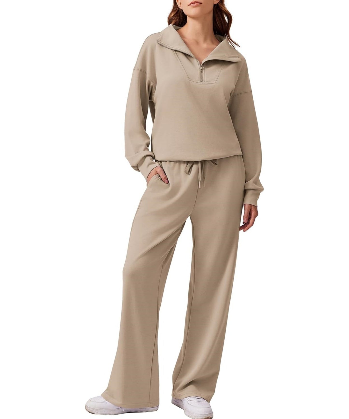 Ensemble deux pièces sweat-shirt oversize et pantalon large pour femme (2 pièces achetées, livraison gratuite) 