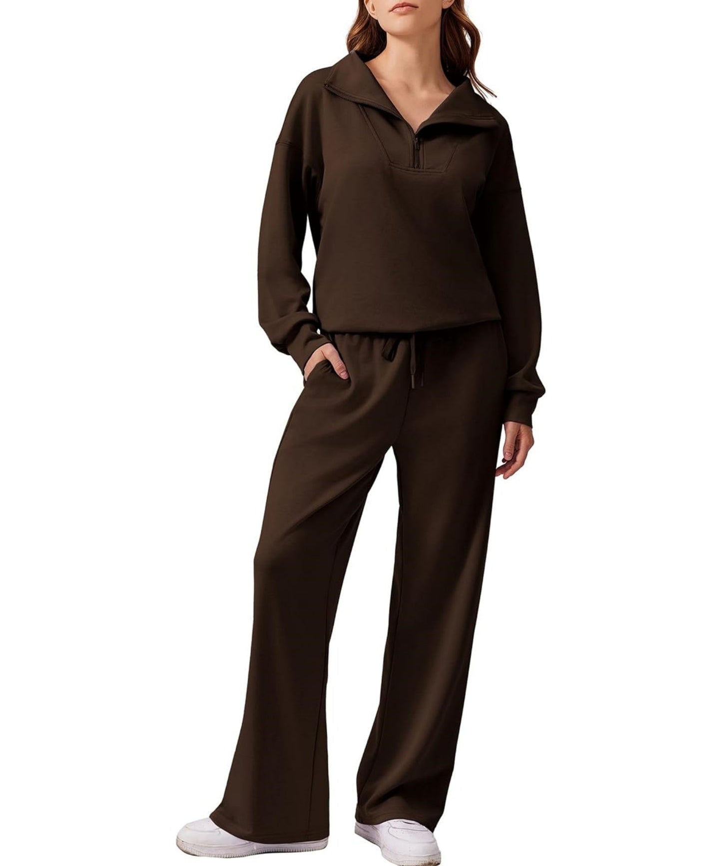 Ensemble deux pièces sweat-shirt oversize et pantalon large pour femme (2 pièces achetées, livraison gratuite) 