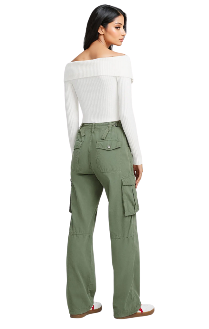 Pantalon cargo ajustable 