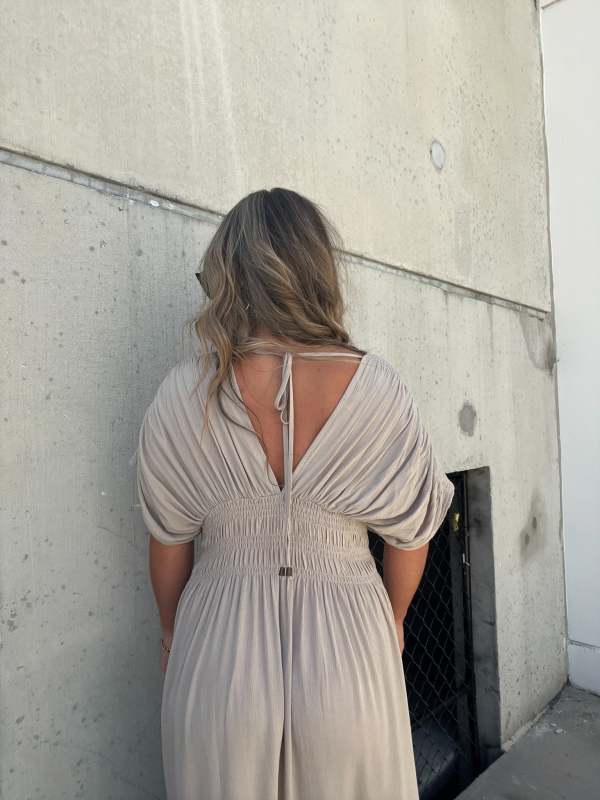 Slit V-Neck Effortless Maxi Long Dress (Buy 2 Free Shipping)
