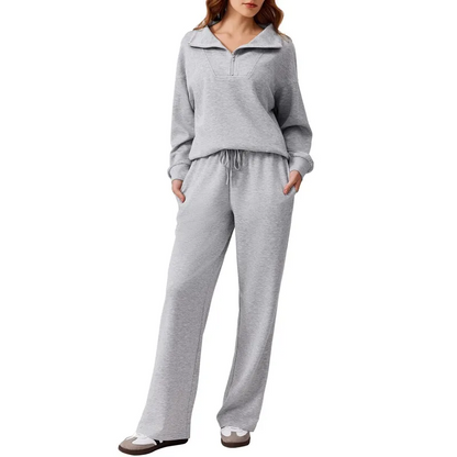 Ensemble deux pièces sweat-shirt oversize et pantalon large pour femme (2 pièces achetées, livraison gratuite) 