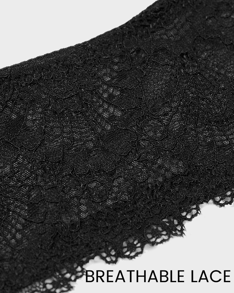 Ungepolsterter Push-Up-BH mit Riemchen aus Spitze 