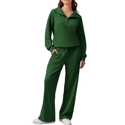Ensemble deux pièces sweat-shirt oversize et pantalon large pour femme (2 pièces achetées, livraison gratuite) 