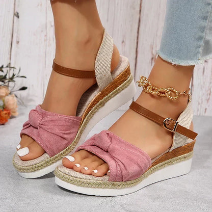 SANDALE COMPENSÉE BOHO BLISS