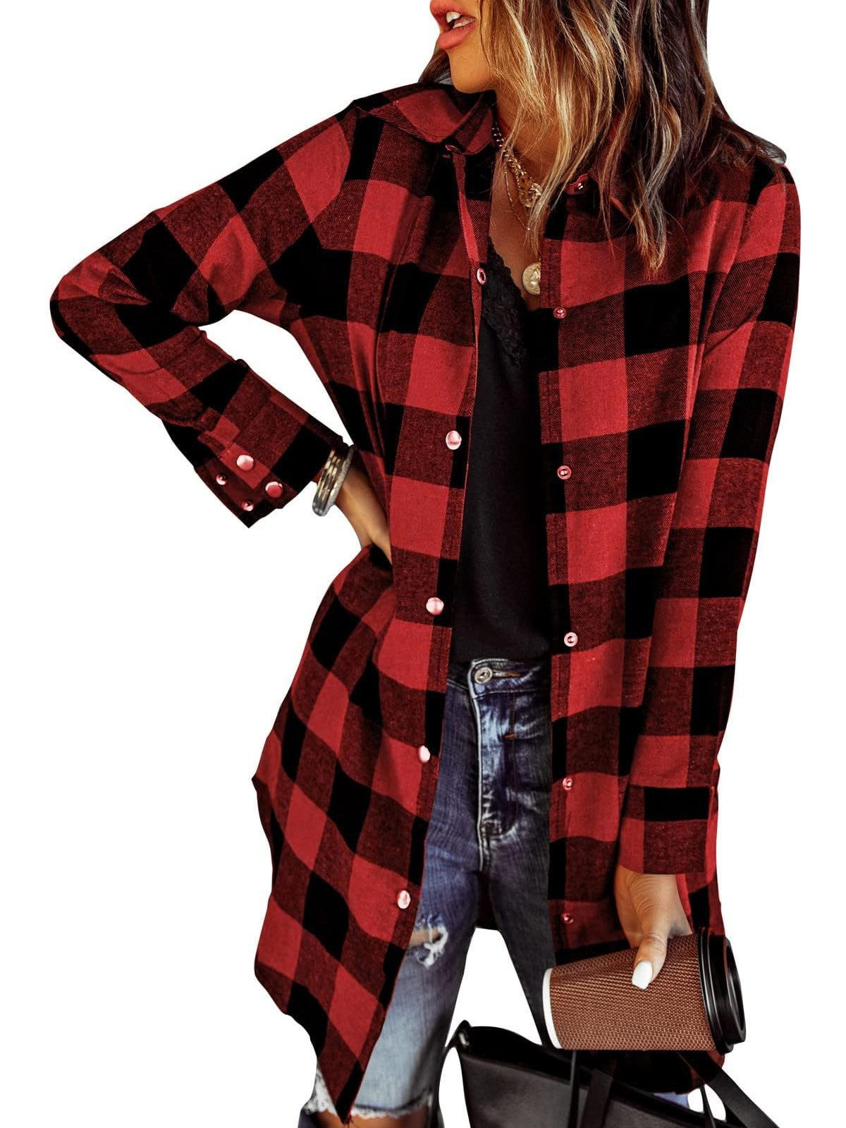 Women's Flannel Plaid Button Down Shirts (Buy 2 Free Shipping)