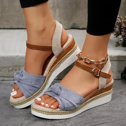 SANDALE COMPENSÉE BOHO BLISS