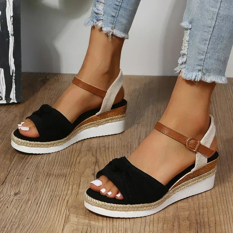 SANDALE COMPENSÉE BOHO BLISS