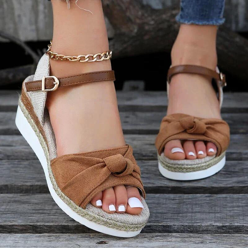 SANDALE COMPENSÉE BOHO BLISS